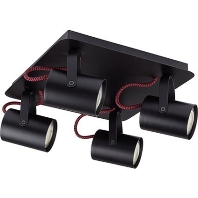 Plafon Kamera 4 32610 czarny/czerwony
